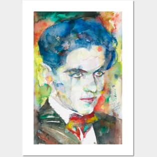 FEDERICO GARCIA LORCA - watercolor portrait .3 Posters and Art